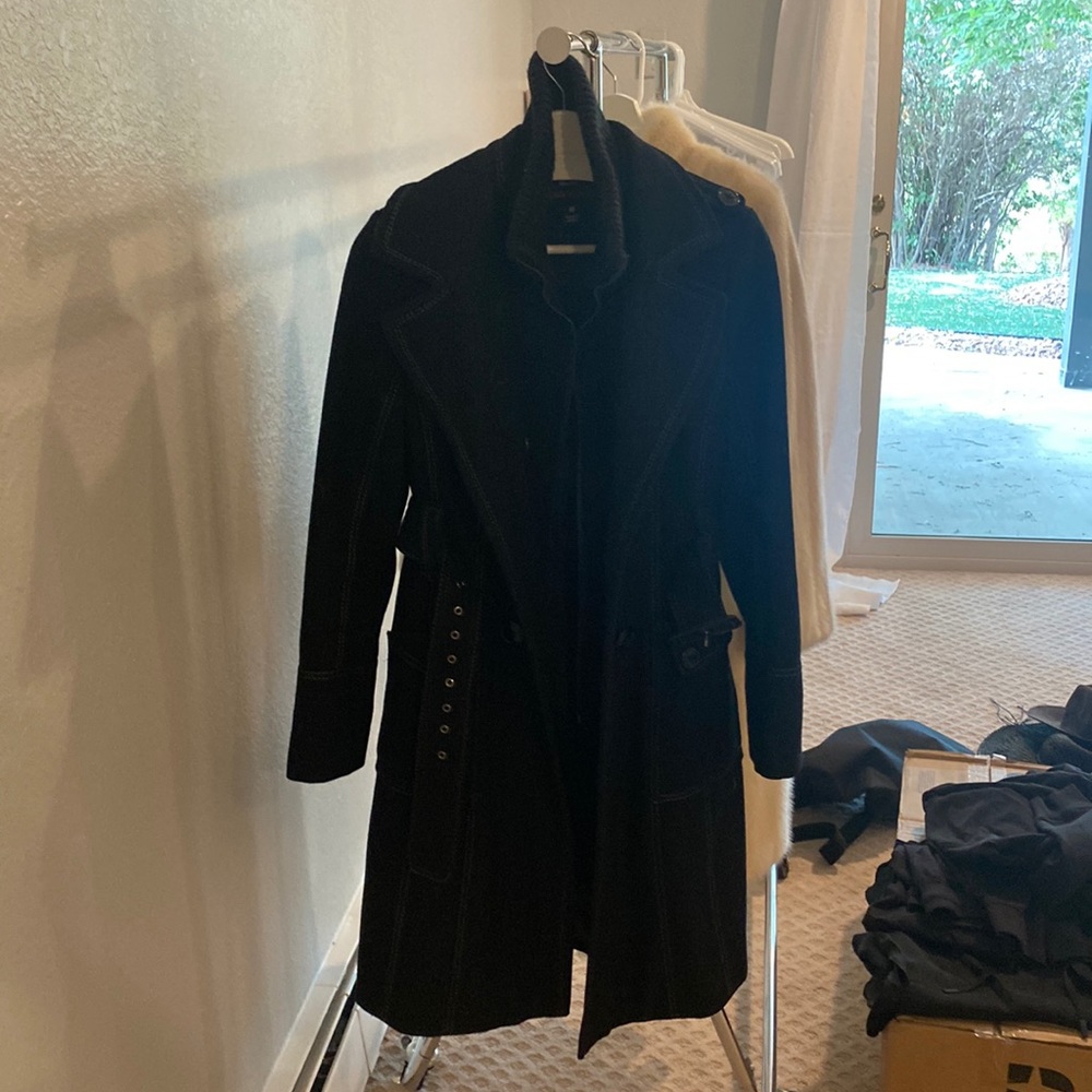 Black trench coat